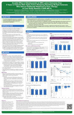 Durable Effect of Alemtuzumab on MRI Lesion Outcomes Over 5