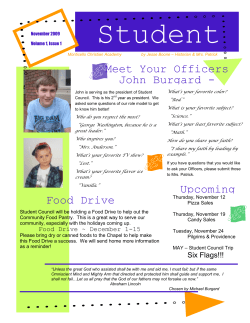 Meet Your Officers John Burgard