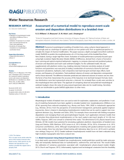 Assessment of a numerical model to reproduce event‐scale erosion