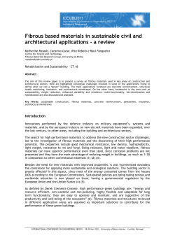 Fibrous based materials in sustainable civil and architectural