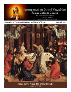 Current Bulletin Current Bulletin - Assumption of the Blessed Virgin