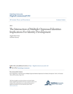 The Intersection of Multiple Oppressed Identities Implications For