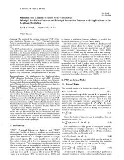 Simultaneous Analysis of Space-Time Variability