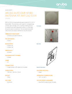aruba outdoor mimo antenna kit ant-2x2-5314