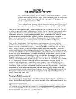 chapter 2 the definitions of poverty