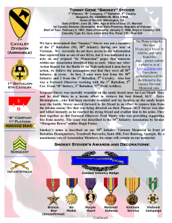 Cavalry Division Tommy Gene &ldquo;Smokey&rdquo; Stover (Airmobile) Smokey