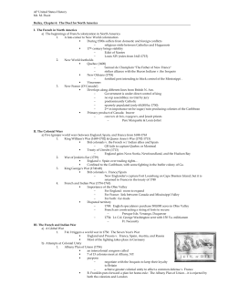 AP United States History Mr. M. Pecot Bailey, Chapter 6: The Duel