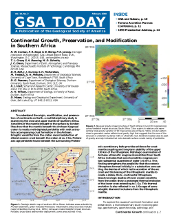 GSA TODAY - Geological Society of America