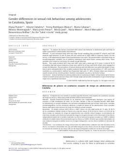 Gender differences in sexual risk behaviour among adolescents in