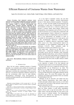 Efficient Removal of Unctuous Wastes from Wastewater
