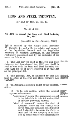 iron and steel industry.