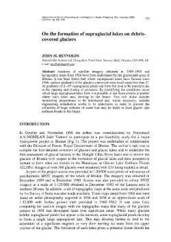 On the formation of supraglacial lakes on debris
