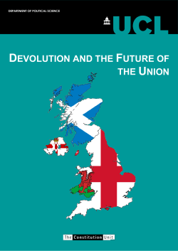 Devolution and the Future of the Union