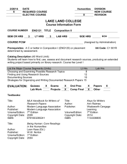 ENG-121 - Lake Land College