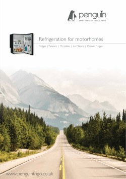 Refrigeration for motorhomes