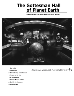 The Gottesman Hall of Planet Earth Elementary Guide
