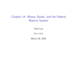 Chapter 14: Money, Banks, and the Federal Reserve System