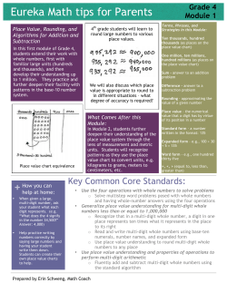 Grade 4 Module 1