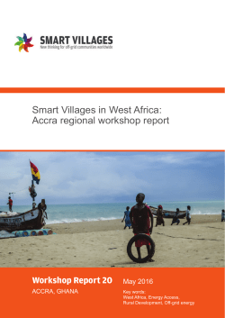 Smart Villages in West Africa: Accra regional workshop report
