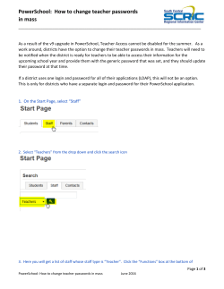 How to change teacher passwords in mass