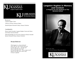 information - Langston Hughes Center