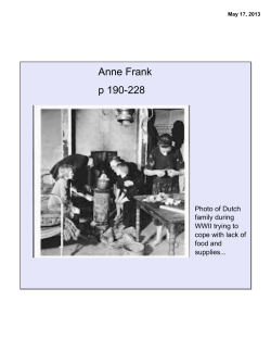 Anne Frank p 190-228