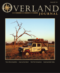 Trans-Africa Expedition Libya by Dual Sport Roof Tent Comparison