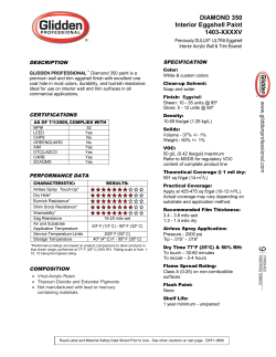 DIAMOND 350 Interior Eggshell Paint 1403