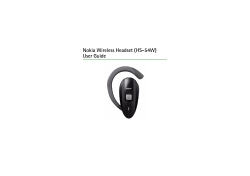 Nokia Wireless Headset (HS