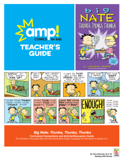 Big Nate: Thunka, Thunka, Thunka Teacher`s Guide