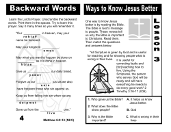 Following Jesus, My Friend