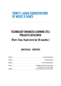 TECHNOLOGY ENHANCED LEARNING (TEL)