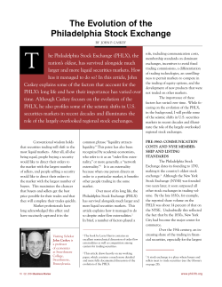The Evolution of the Philadelphia Stock Exchange