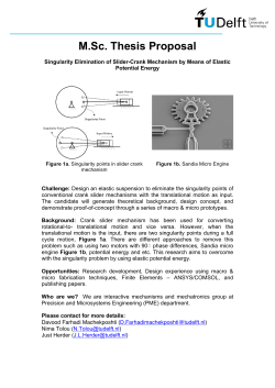 M.Sc. Thesis Proposal