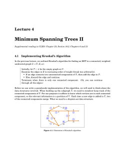 Minimum spanning trees II