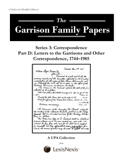 Garrison Family Papers