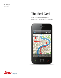 Retirement Income Adequacy