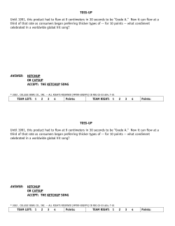 TOSS-UP Until 1991, this product had to flow at 9 centimeters in 30