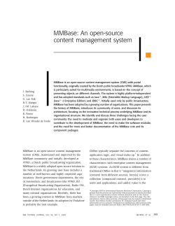 MMBase: An open-source content management
