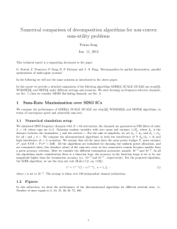 Numerical comparison of decomposition algorithms for non