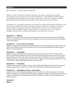 GRADE 5 Standard 1 - Lake Ridge Schools