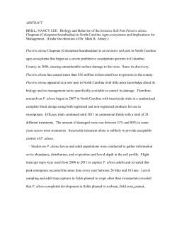 ABSTRACT BRILL, NANCY LEE. Biology and