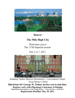 Denver The Mile High City
