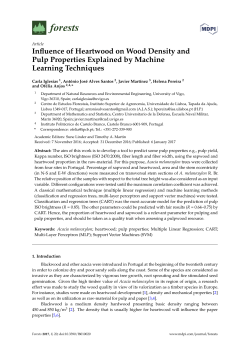 Influence of Heartwood on Wood Density and Pulp Properties