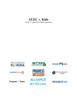 ALEC v. Kids - Progress Florida