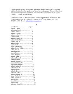 The following is an index to newspaper articles and pictures of