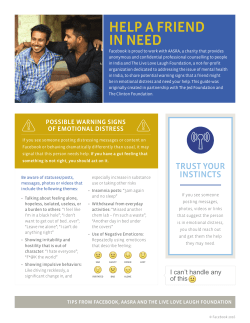 help a friend in need - Live Love Laugh Foundation