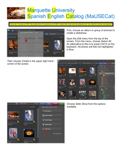 Marquette University Spanish English Catalog (MaUSECat)