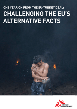 One year from the EU-Turkey deal : challenging the