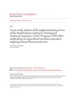 A case study analysis of the implementation process of the Small